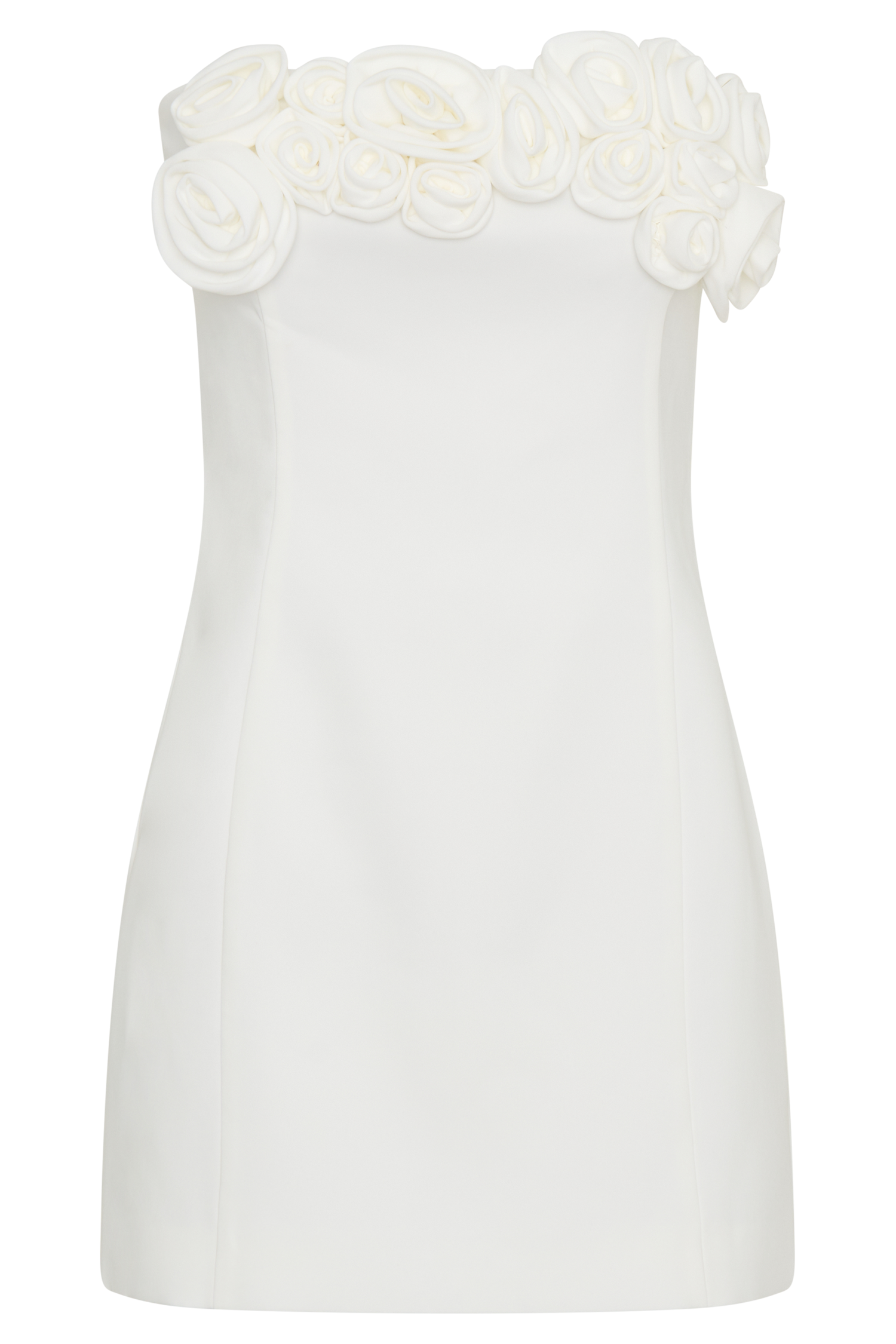 Brooks Rose Mini Dress - White